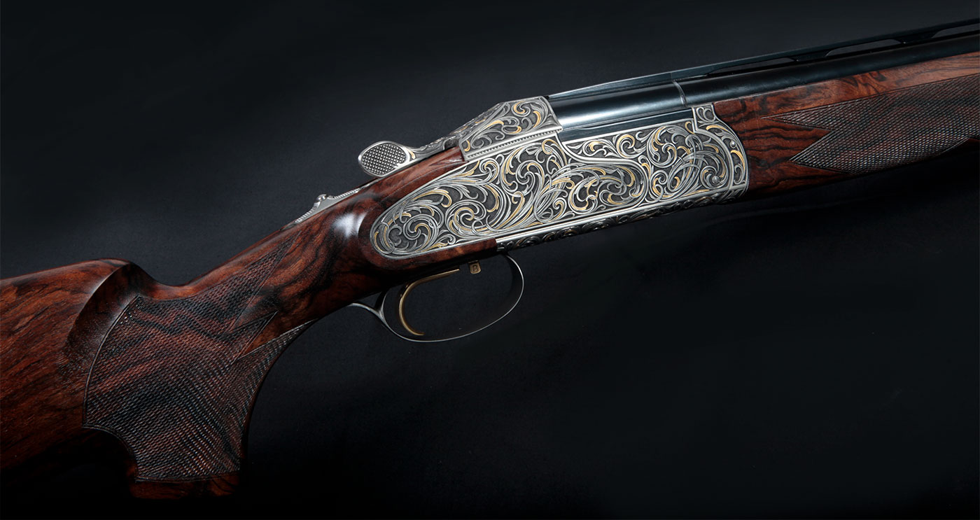 Krieghoff Custom Side Plate by Chantal Schaschl