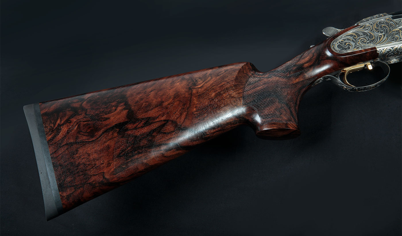 Krieghoff Custom Side Plate by Chantal Schaschl