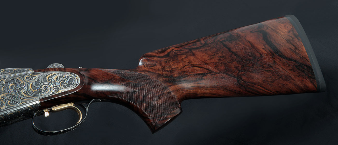 Krieghoff Custom Side Plate by Chantal Schaschl