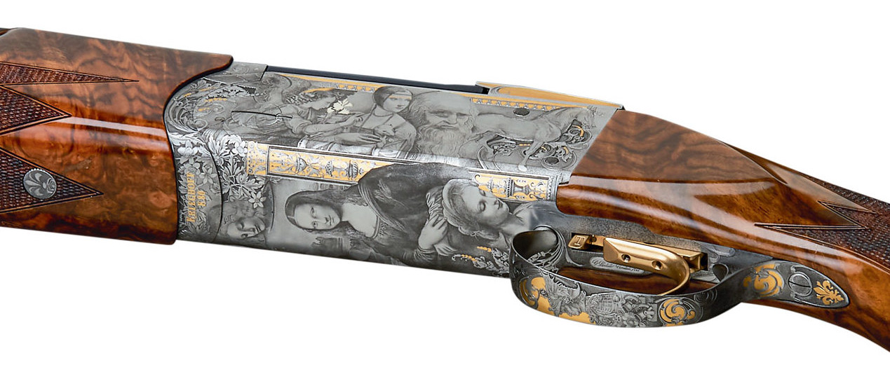 Krieghoff Custom Da Vinci Engraving