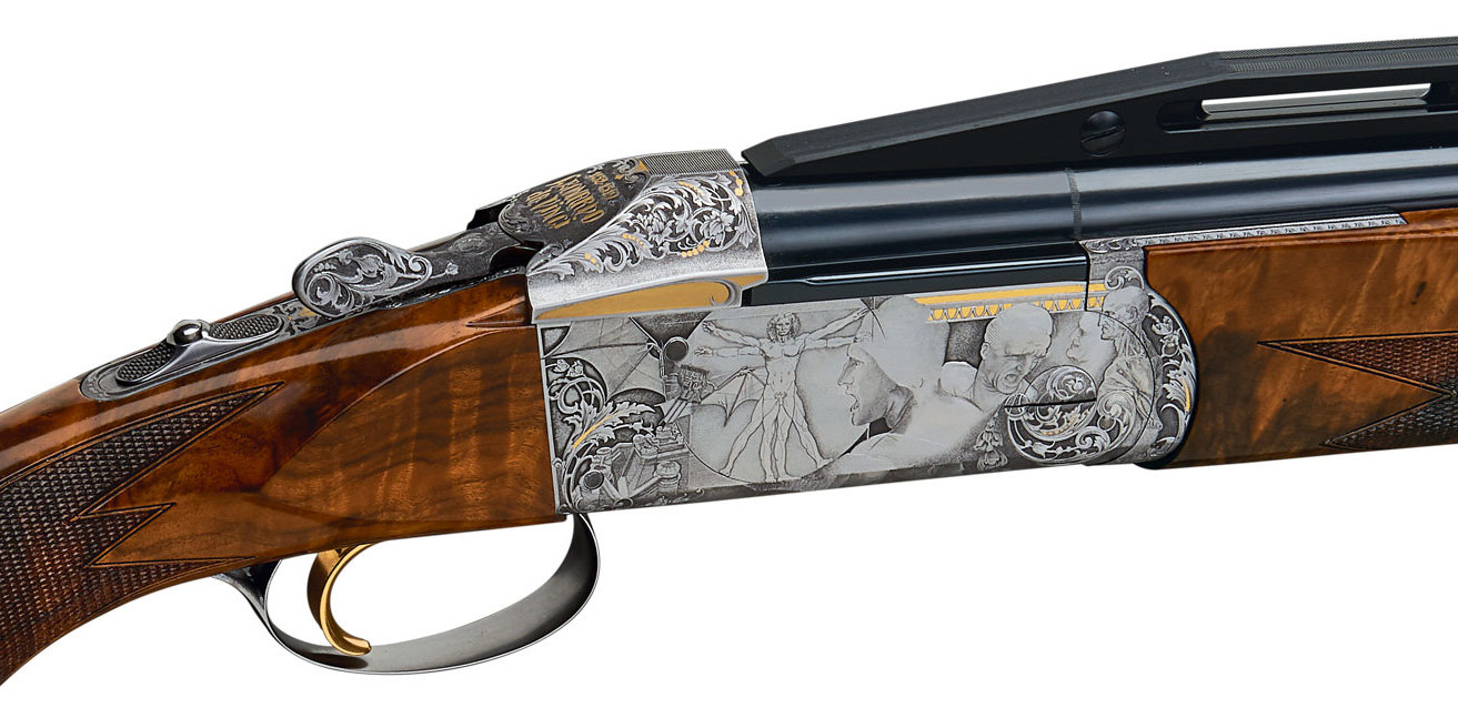 Krieghoff Custom Da Vinci Engraving