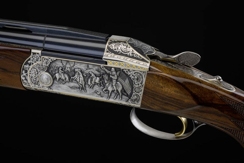 Krieghoff Custom Buffalo Bill Engraving