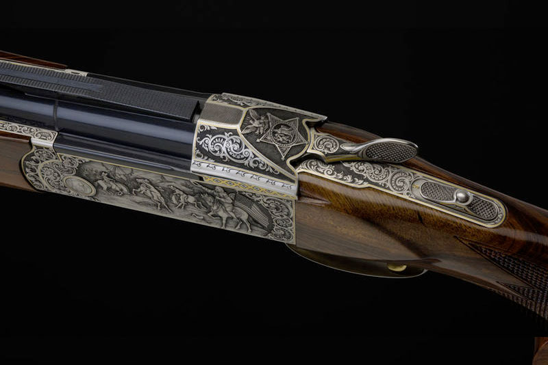 Krieghoff Custom Buffalo Bill Engraving