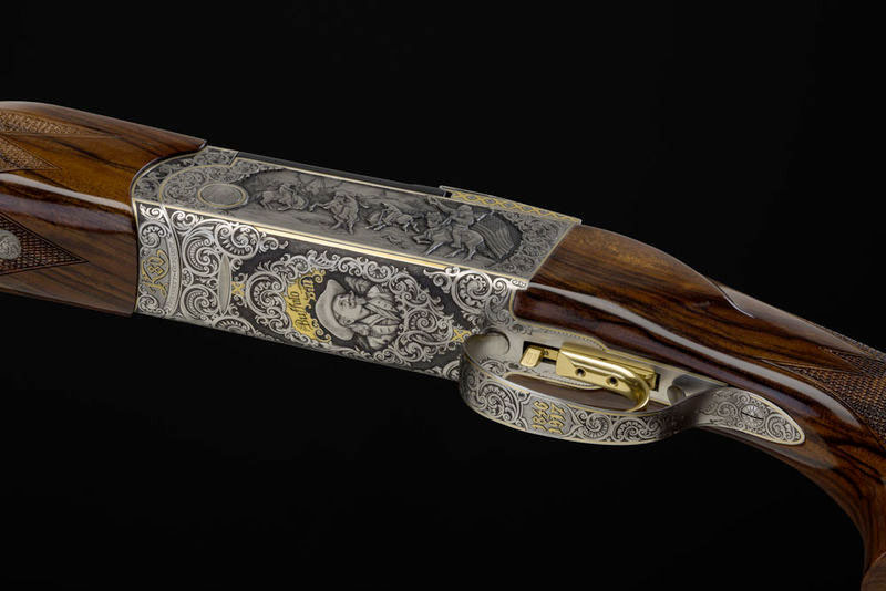 Krieghoff Custom Buffalo Bill Engraving