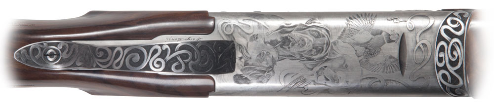 Krieghoff Custom Dogs Engraving