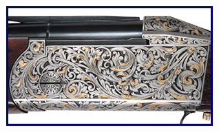 Krieghoff Custom Gold Scroll