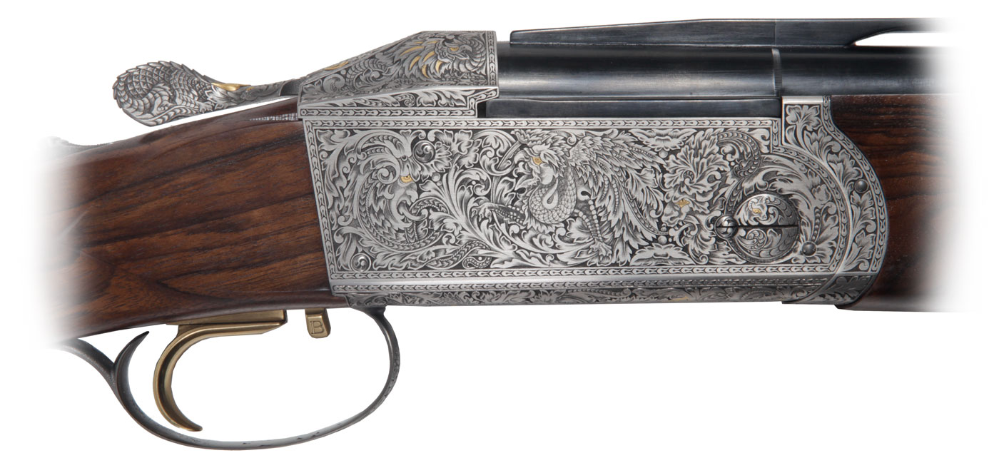 Krieghoff Custom Dragon Engraving