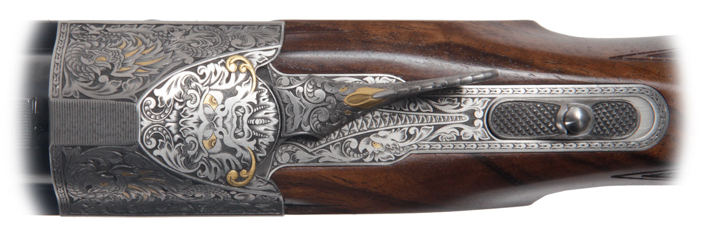 Krieghoff Custom Dragon Engraving