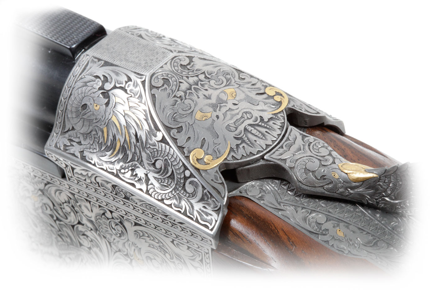 Krieghoff Custom Dragon Engraving