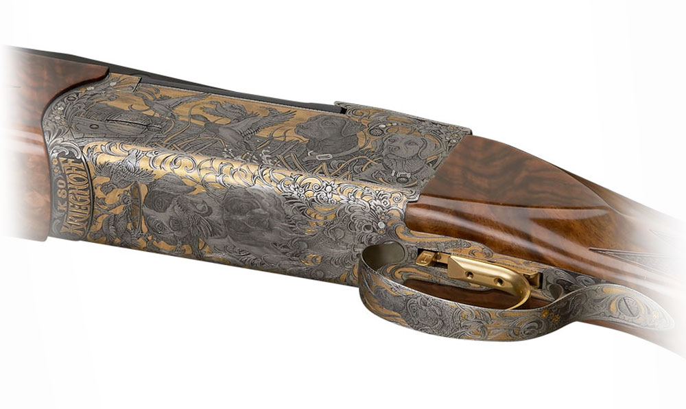 Krieghoff Custom Dogs Engraving