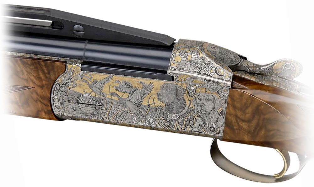 Krieghoff Custom Dogs Engraving