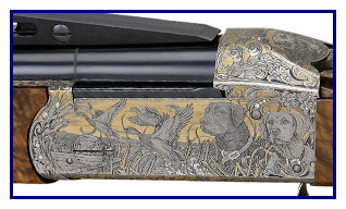 Krieghoff Gold Dogs and Duck