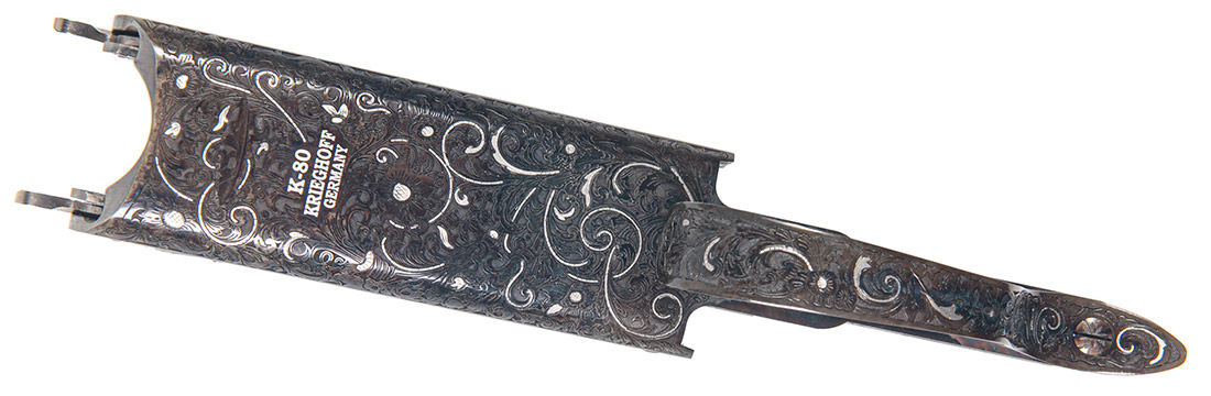 Krieghoff Platinum Renaissance Colour Case Engraving