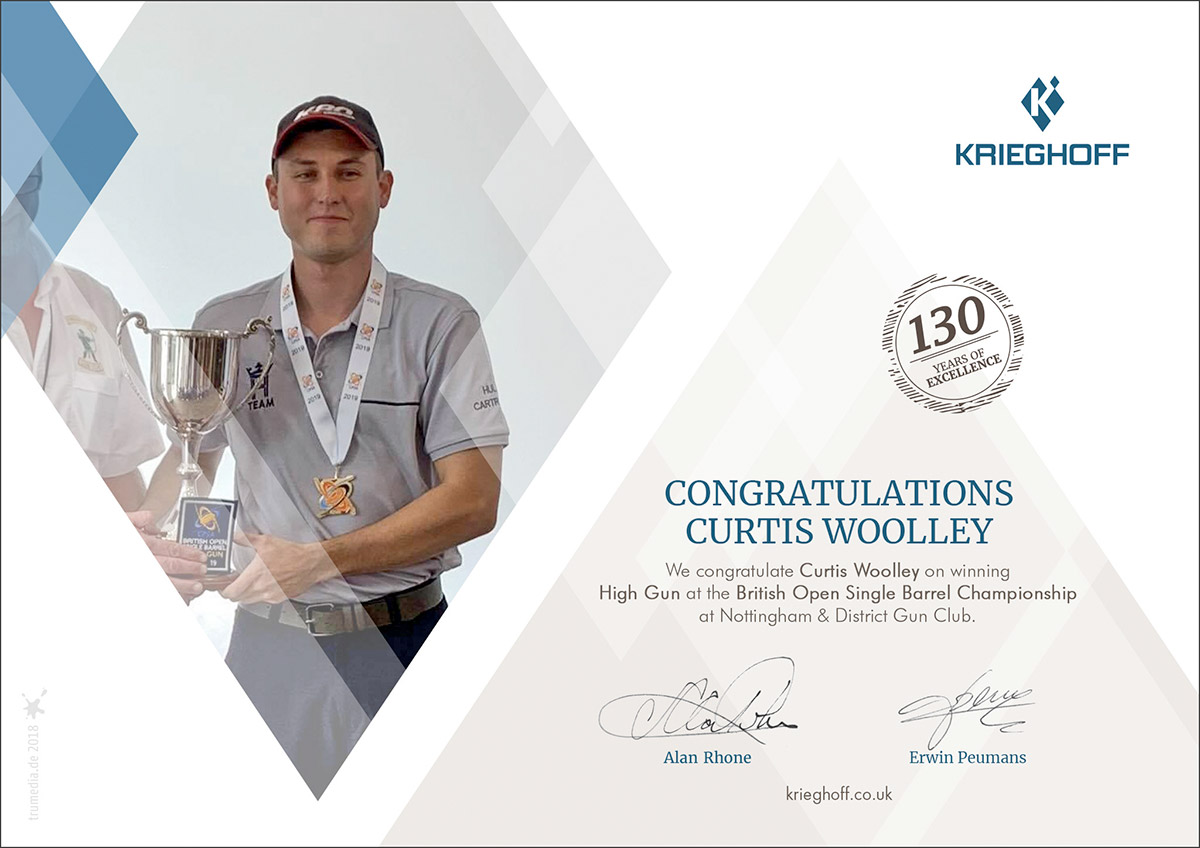 Curtis Woolley - British Single Barrel Champion